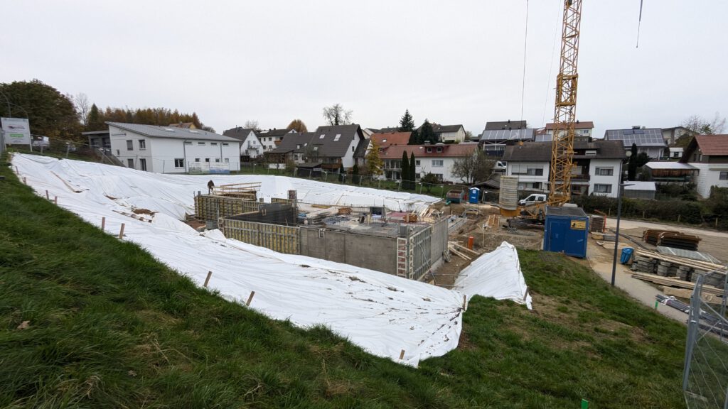 Baubeginn Neubau Wohnanlage Taufkirchen.